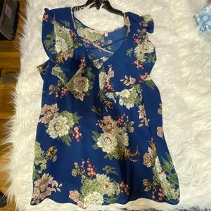 Plus Size Floral Summer Top